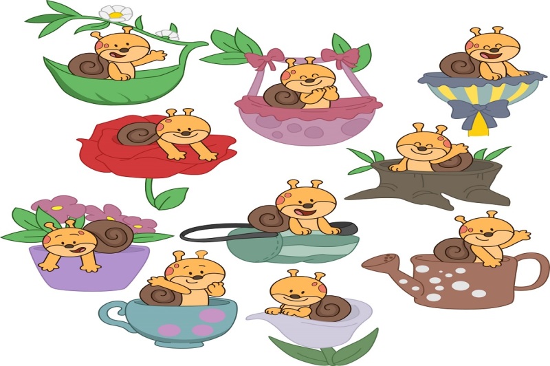cute-snail-illustration-pack