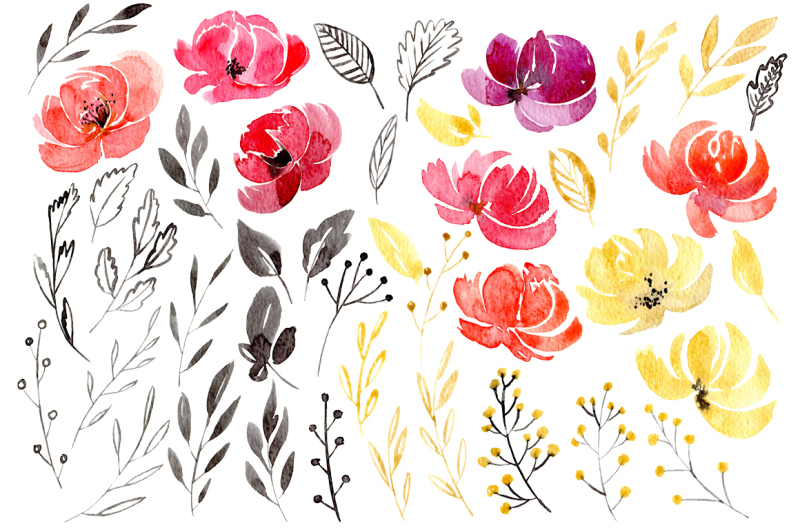 watercolor-flowers-png-set