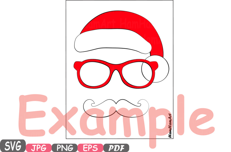 christmas-props-party-photo-booth-silhouette-costume-cutting-files-svg-horns-clipart-bunting-digital-santa-claus-props-reindeer-vinyl-8p