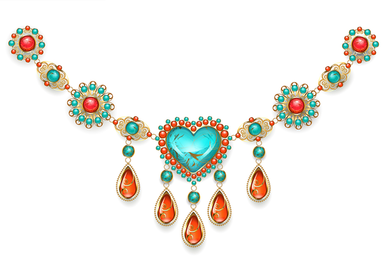 necklace-with-turquoise-heart