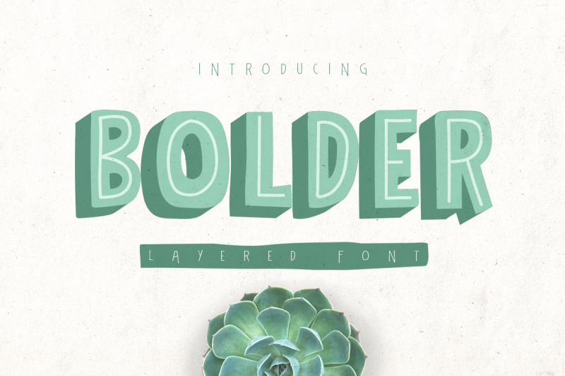 bolder-layered-font
