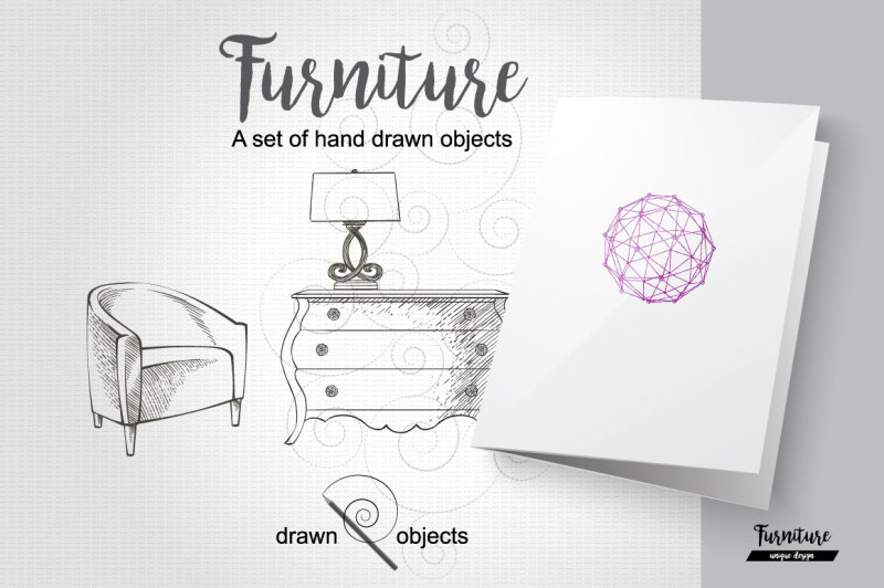 furniture-hand-drawn-vector-set