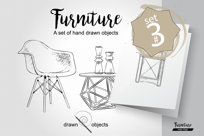 furniture-hand-drawn-vector-set-3