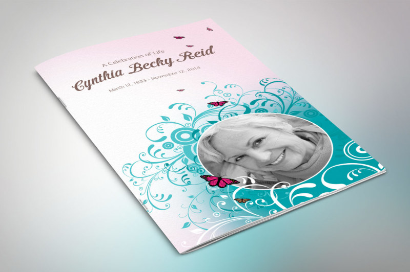 ornament-funeral-program-template