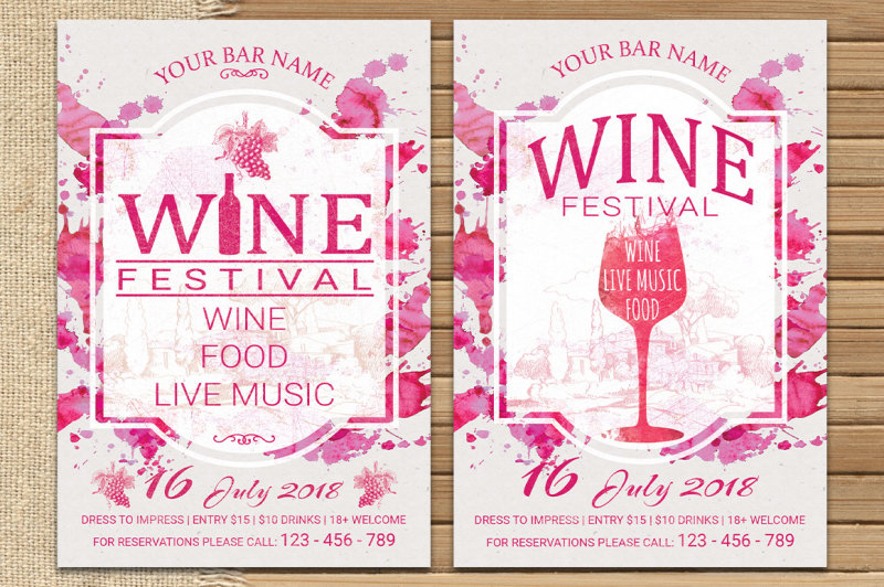 wine-festival-vintage-flyer