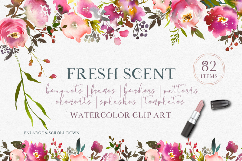 fresh-scent-pink-peach-watercolor-floral-design-kit