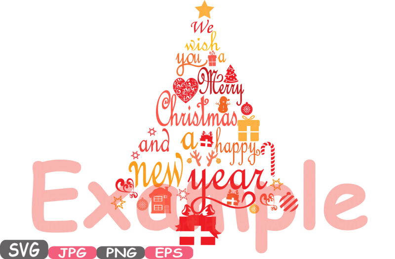 christmas-trees-we-wish-you-a-merry-christmas-and-happy-new-year-word-art-cutting-files-svg-monogram-clipart-silhouette-tree-santa-claus-458s