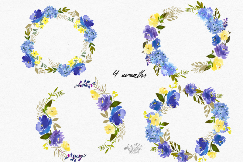 carolina-royal-blue-watercolor-floral-clipart