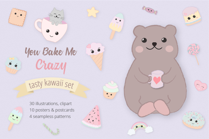 sweet-kawaii-cake-set