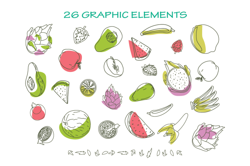 fruits-graphic-collection