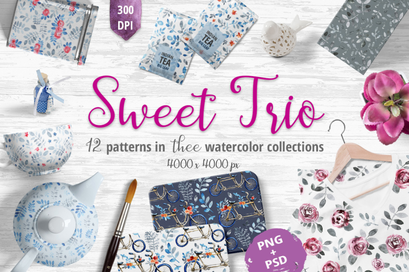 sweet-trio-pattern-set