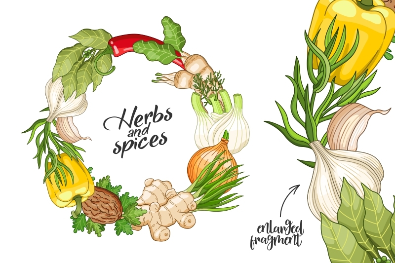 vegetable-spices-and-herbs-templates