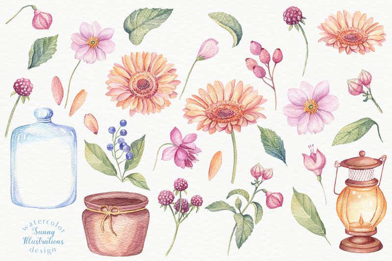 watercolor-succulents-design-set