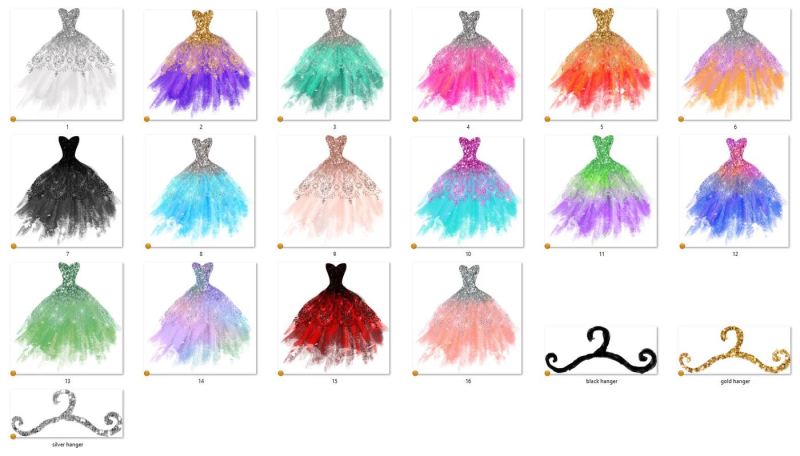 watercolor-glitter-dresses