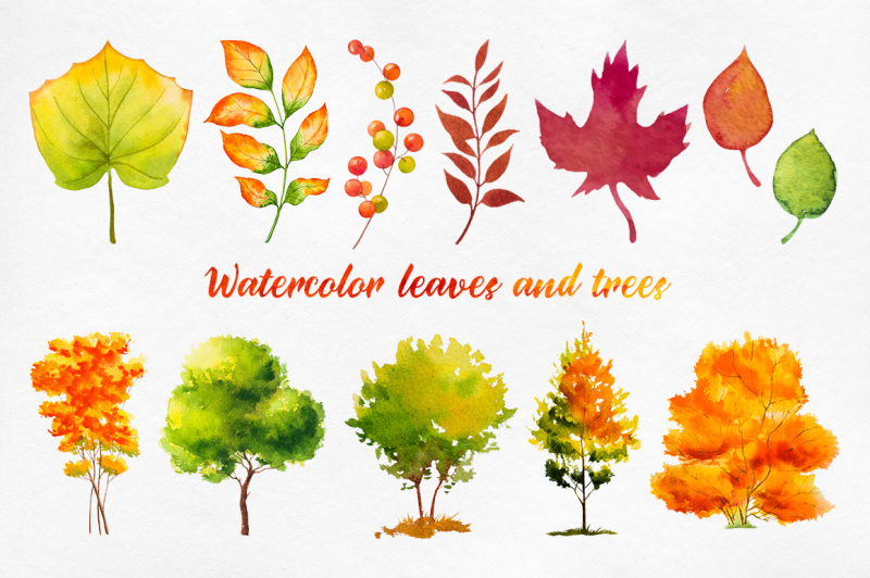 autumn-watercolor-trees