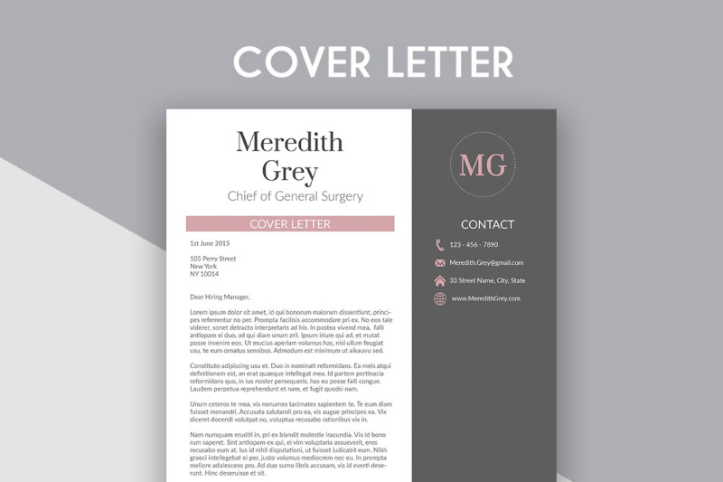 resume-template-meredith-grey