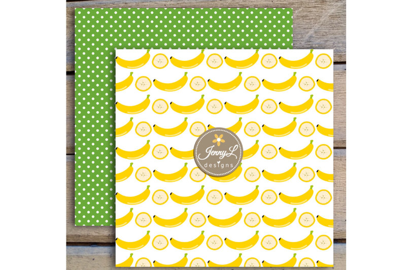 banana-digital-papers-and-clipart-set