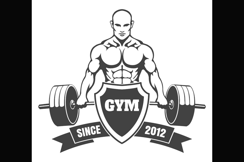 gym-emblem-with-training-bodybuilder