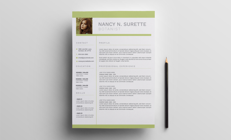 botanist-resume-template