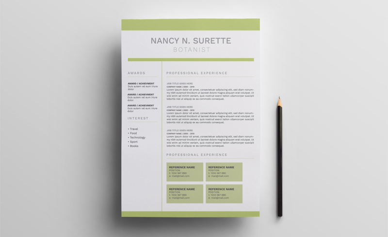 botanist-resume-template