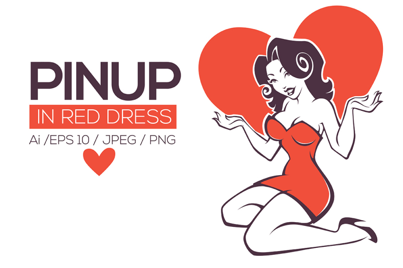 pinup-lady-in-red-dress