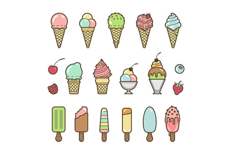 icecream-icon-set