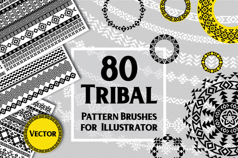 80-tribal-pattern-brushes-for-adobe-illustrator