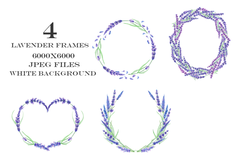 lavender-wreaths-set