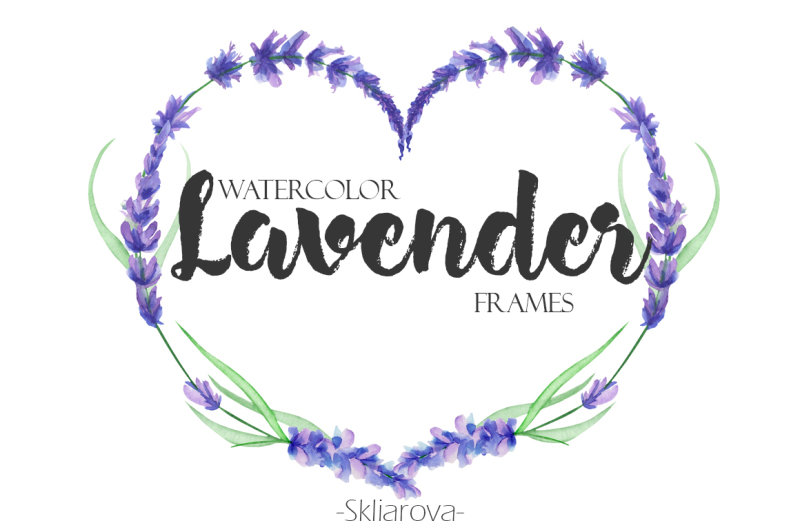 lavender-wreaths-set