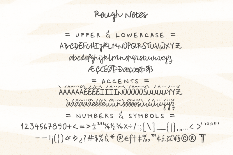 rough-notes-a-handwritten-font