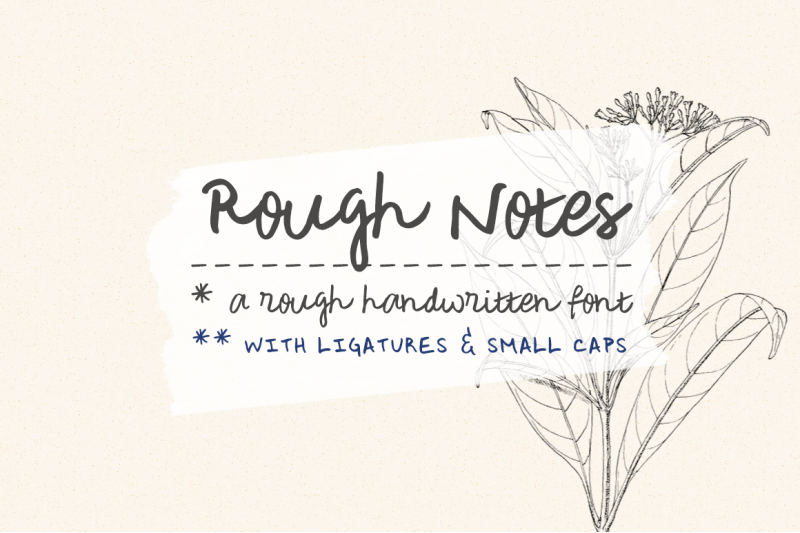 rough-notes-a-handwritten-font