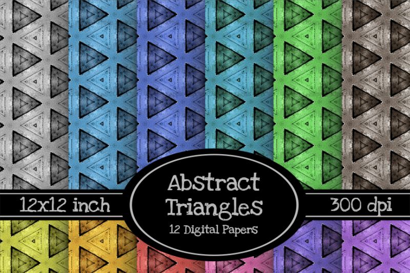 abstract-triangles-12x12-digital-paper-pack