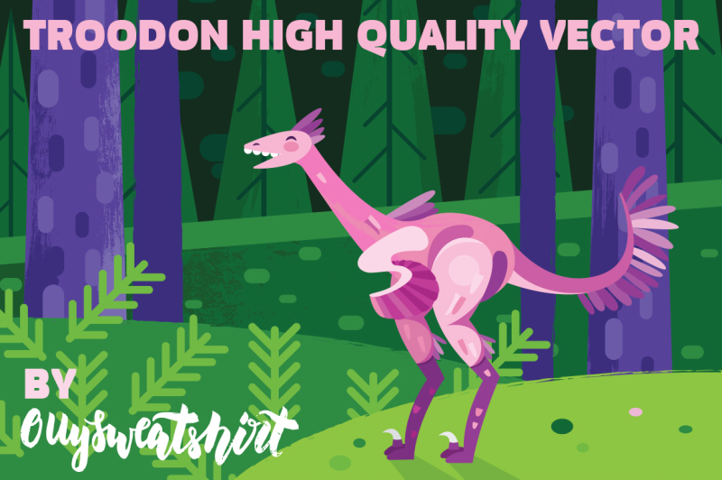 troodon-dinosaur-vector-illustration