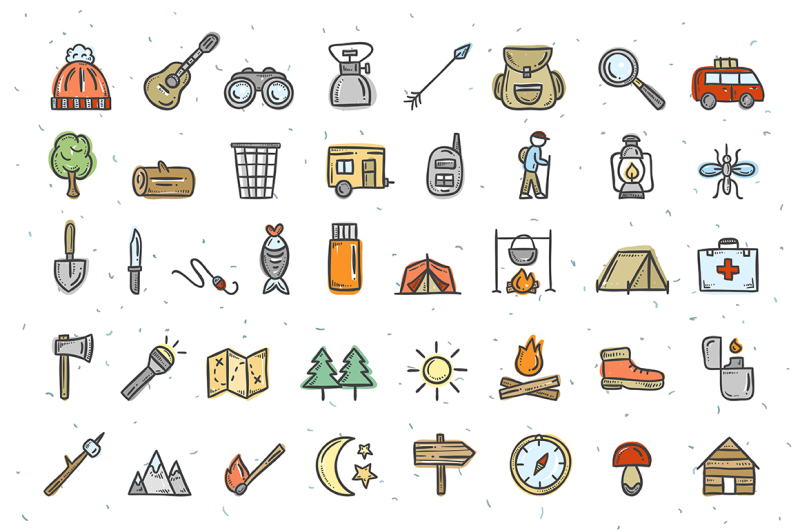 camping-doodles