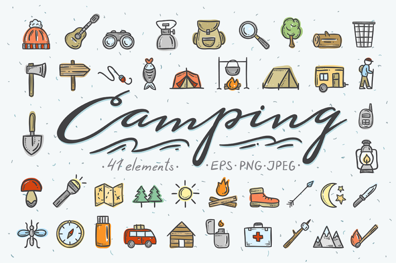 camping-doodles