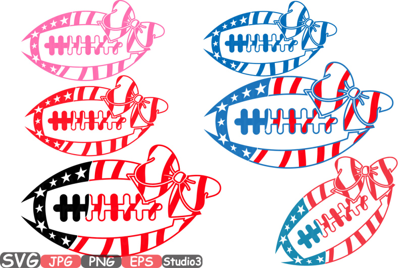 american-flag-football-bow-sports-studio-3-silhouette-cutting-files-svg-clipart-monogram-svg-t-shirt-files-for-silhouette-cameo-cricut-481s