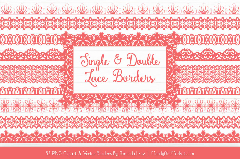 mixed-lace-clipart-borders-in-coral