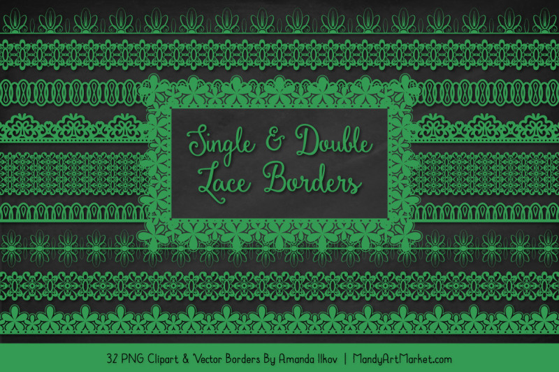 mixed-lace-clipart-borders-in-green