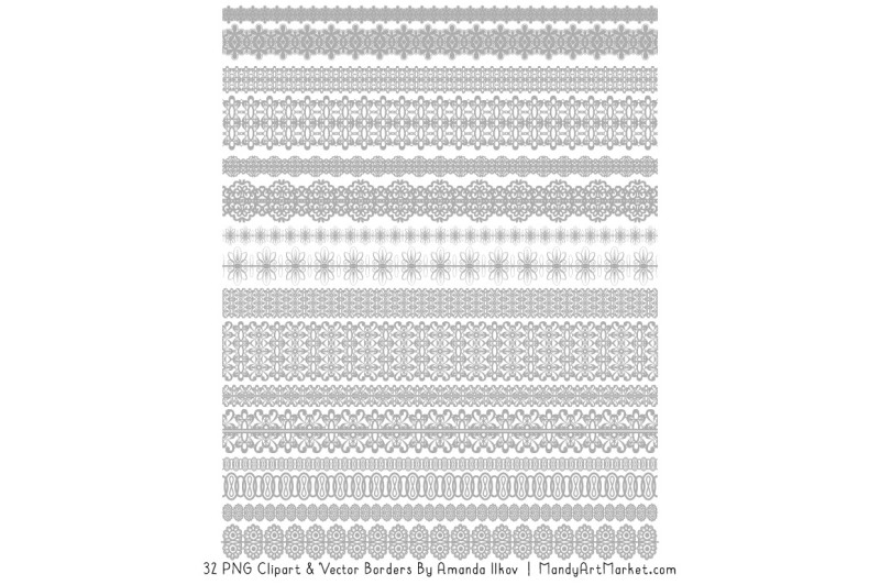 mixed-lace-clipart-borders-in-grey