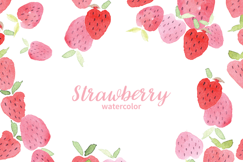 strawberry-watercolor