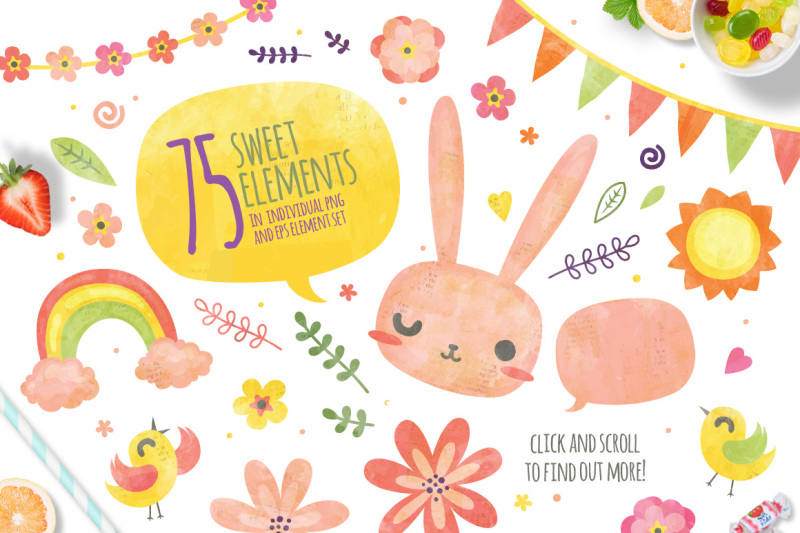 think-happy-thoughts-cute-bunny-graphic-set