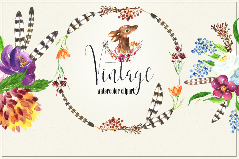 vintage-forest-autumn-watercolor-clipart