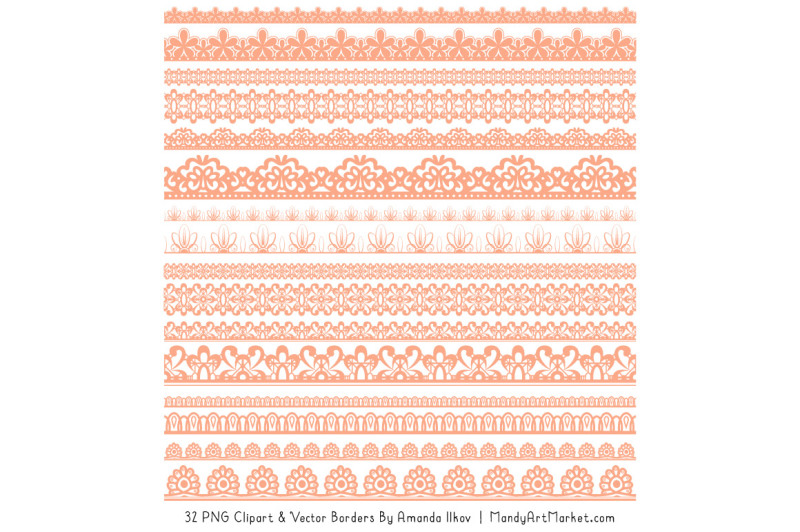 mixed-lace-clipart-borders-in-peach