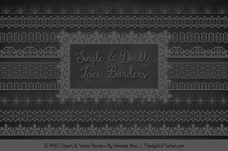mixed-lace-clipart-borders-in-pewter