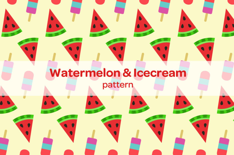 watermelon-and-icecream-pattern