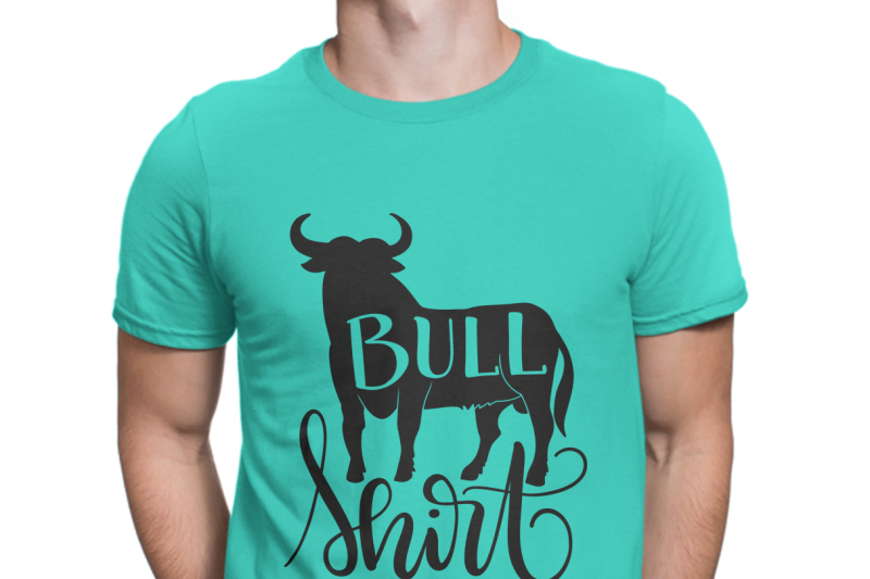 bull-shirt-svg-pdf-dxf-hand-drawn-lettered-cut-file-graphic-overlay