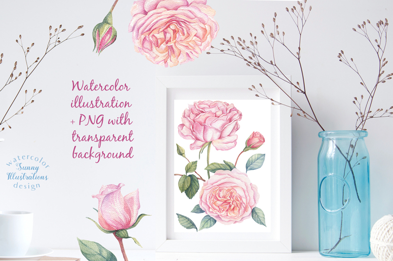 watercolor-rose-garden