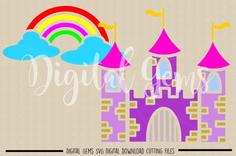 castle-and-rainbow-svg-dxf-eps-png-files