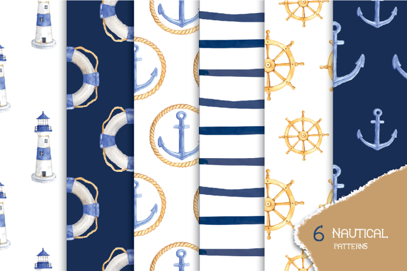 nautical-watercolor-collections