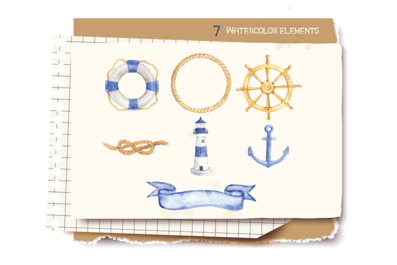 nautical-watercolor-collections